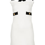 Abito senza maniche in maglia 3D in bianco - donna 