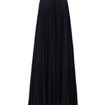 Abito midi celeste in nero - donna 