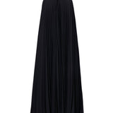Abito midi celeste in nero - donna 