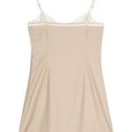 Abito mini con spalline sottili in beige e bianco Remain - donna 