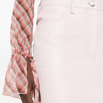Minigonna in pelle in rosa di Remain - donna 