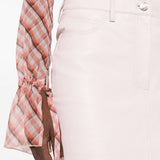 Minigonna in pelle in rosa di Remain - donna 