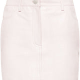 Minigonna in pelle in rosa di Remain - donna 