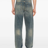 Jeans r3d destroyer a vita media in blu - uomo 