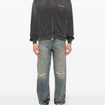 Jeans r3d destroyer a vita media in blu - uomo 