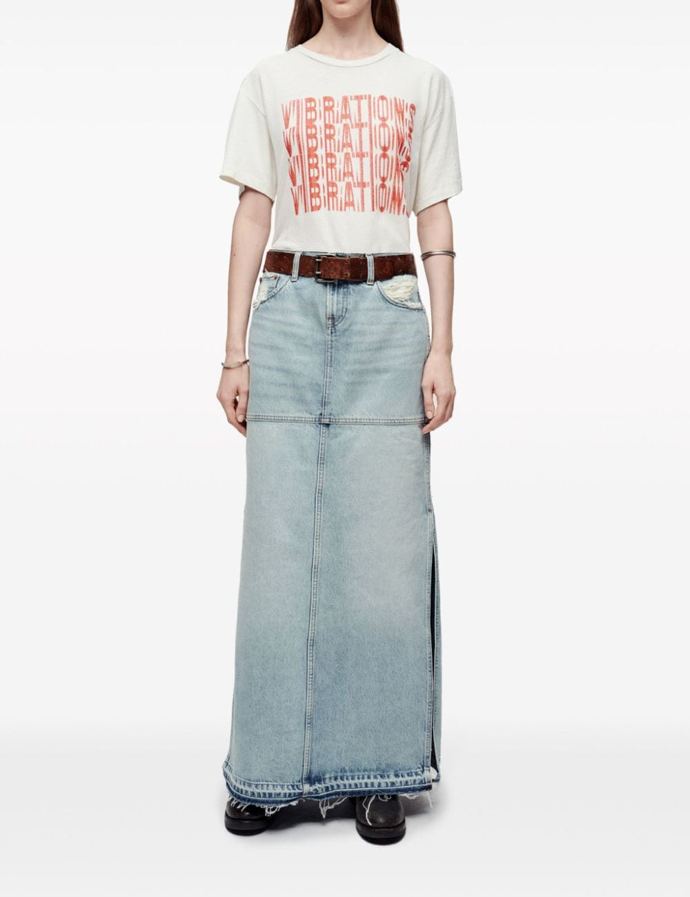 Gonna denim in blu - donna 