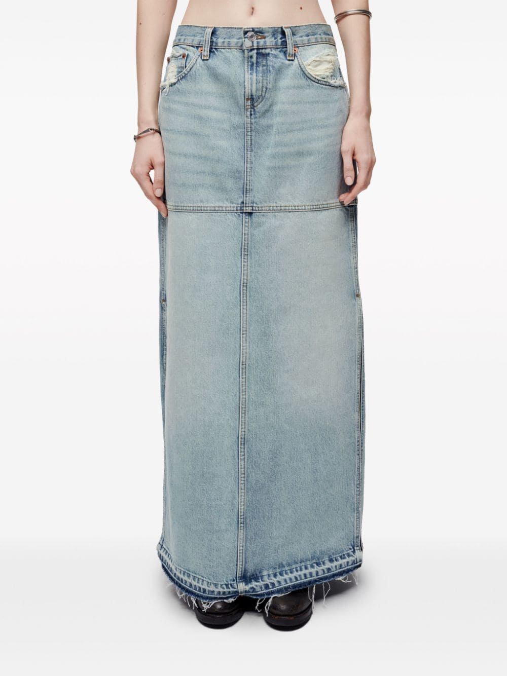 Gonna denim in blu - donna 