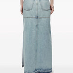 Gonna denim in blu - donna 