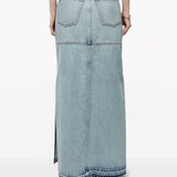 Gonna denim in blu - donna 