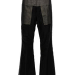 Pantaloni a vita alta Dirt Bolan in nero - unisex 