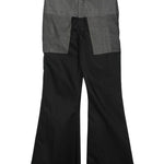 Pantaloni a vita alta Dirt Bolan in nero - unisex 