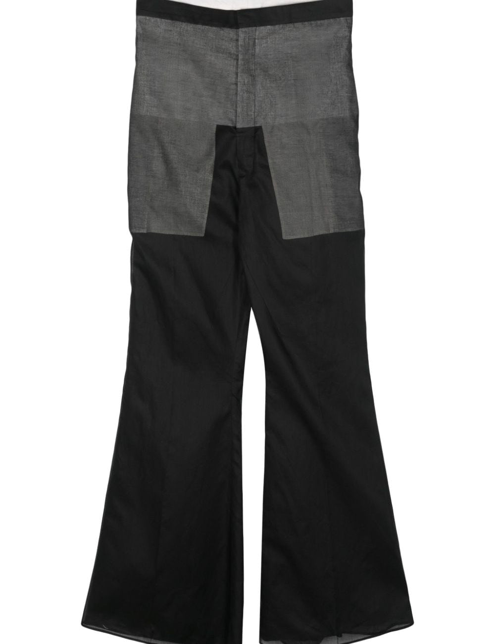 Pantaloni a vita alta Dirt Bolan in nero - unisex 