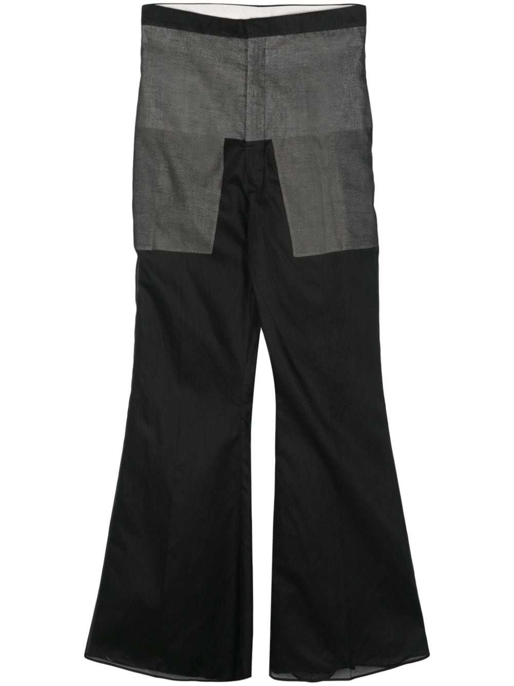 Pantaloni a vita alta Dirt Bolan in nero - unisex 