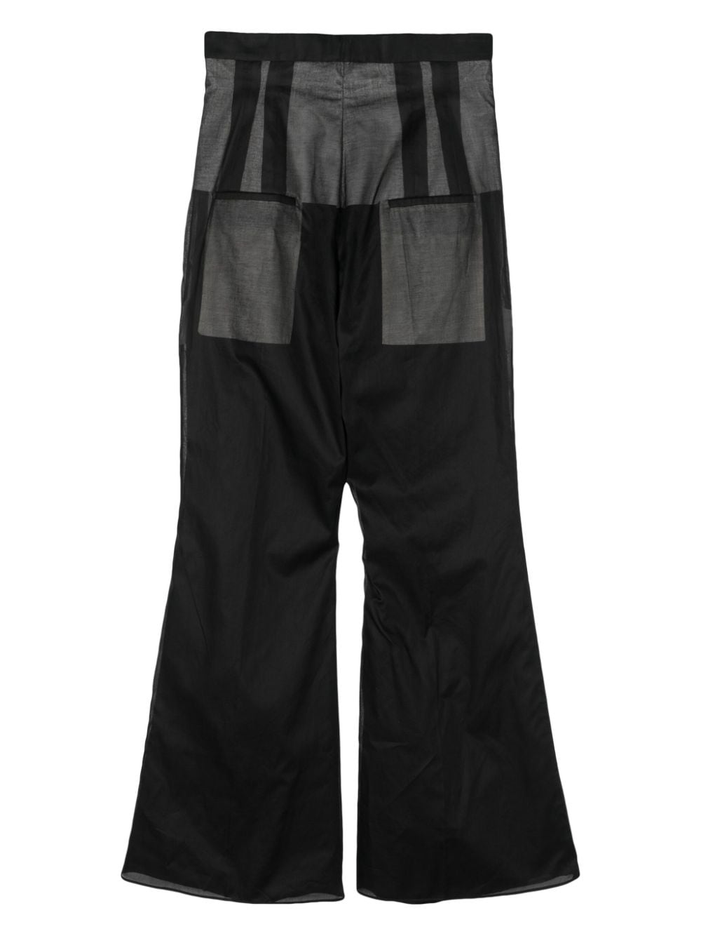 Pantaloni a vita alta Dirt Bolan in nero - unisex 