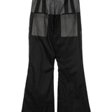Pantaloni a vita alta Dirt Bolan in nero - unisex 