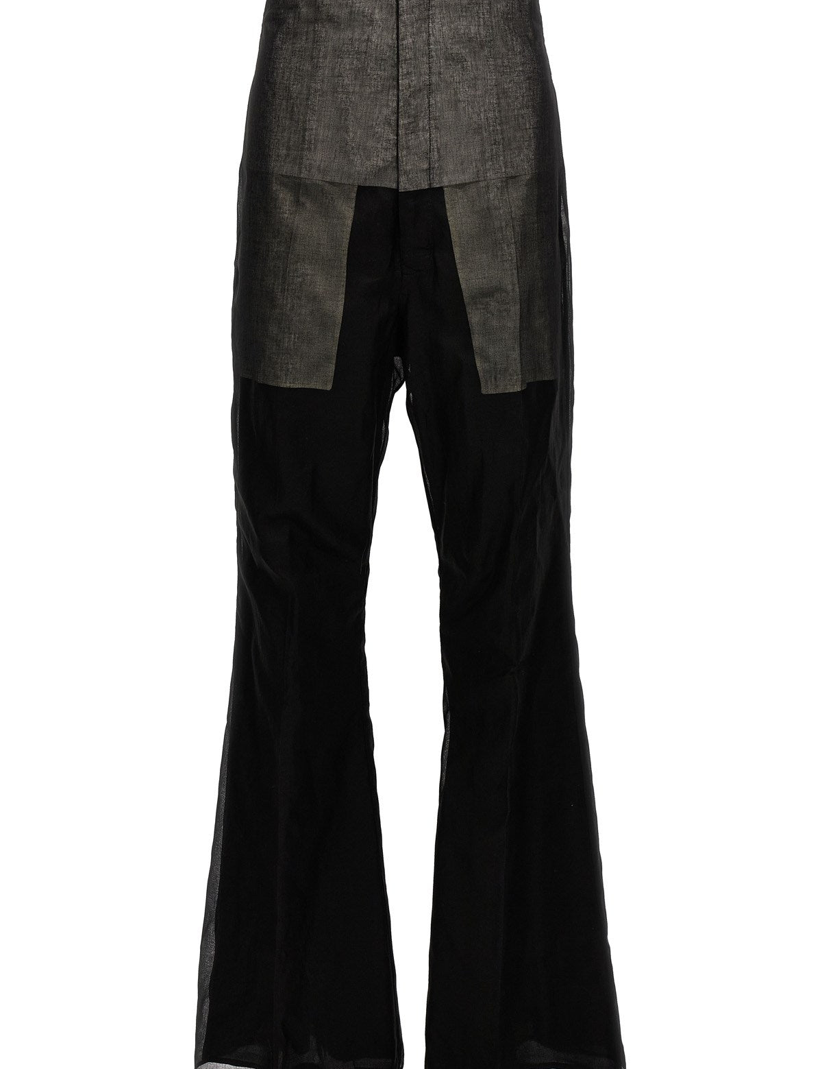 Pantaloni a vita alta Dirt Bolan in nero - unisex 