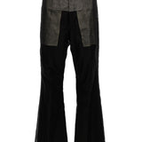 Pantaloni a vita alta Dirt Bolan in nero - unisex 