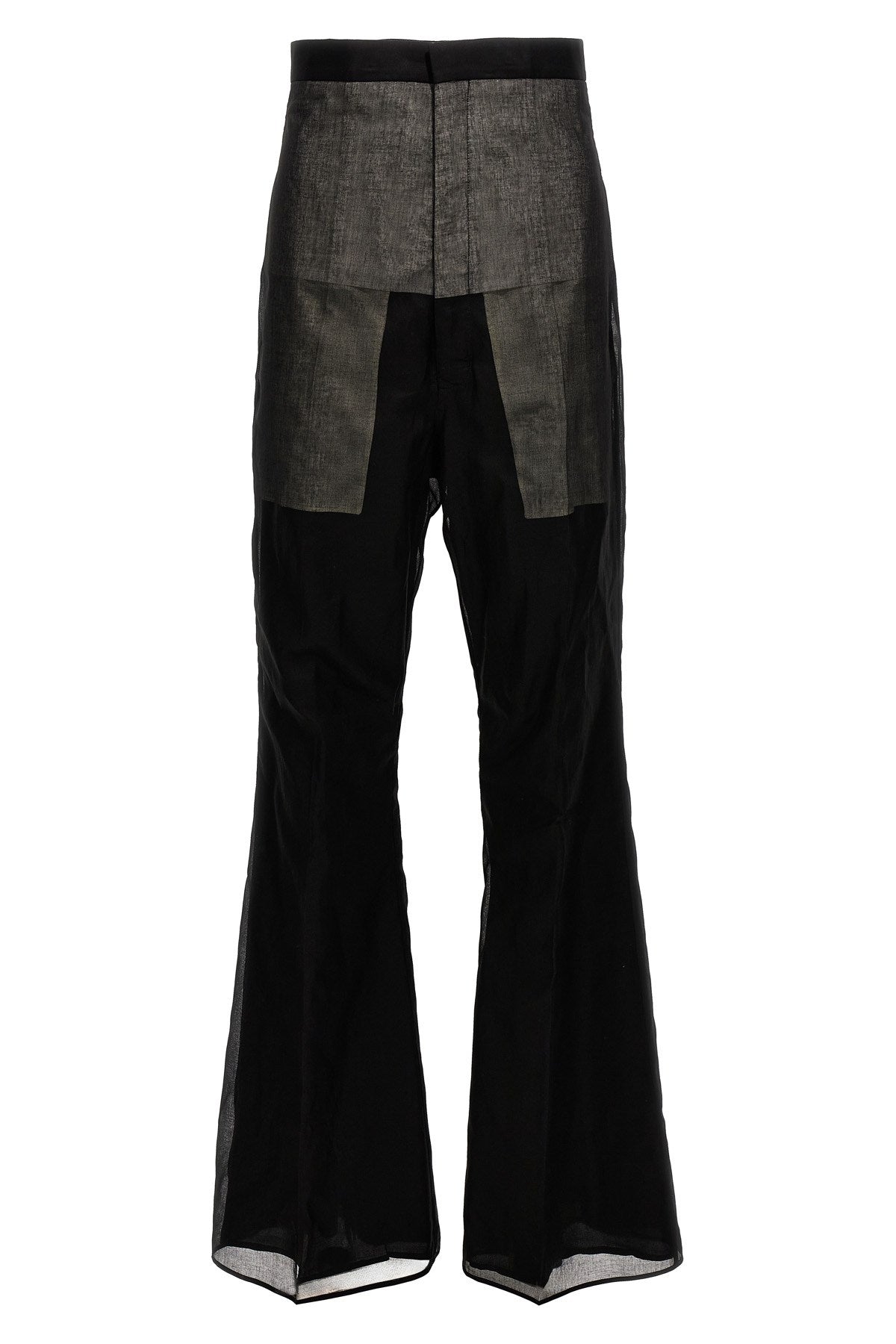 Pantaloni a vita alta Dirt Bolan in nero - unisex 