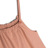 Salopette con ruches in rosa - bambino 