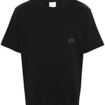 T-shirt con stampa in nero - donna 
