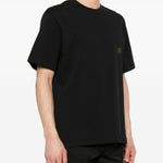 T-shirt con stampa in nero - donna 