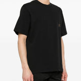T-shirt con stampa in nero - donna 