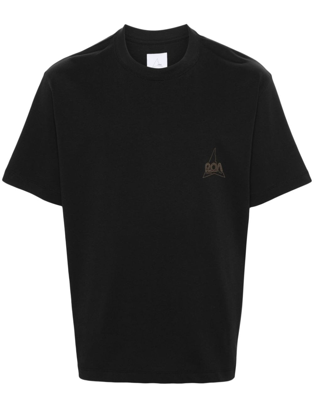 T-shirt con stampa in nero - donna 