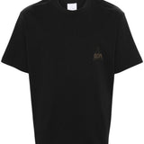 T-shirt con stampa in nero - donna 
