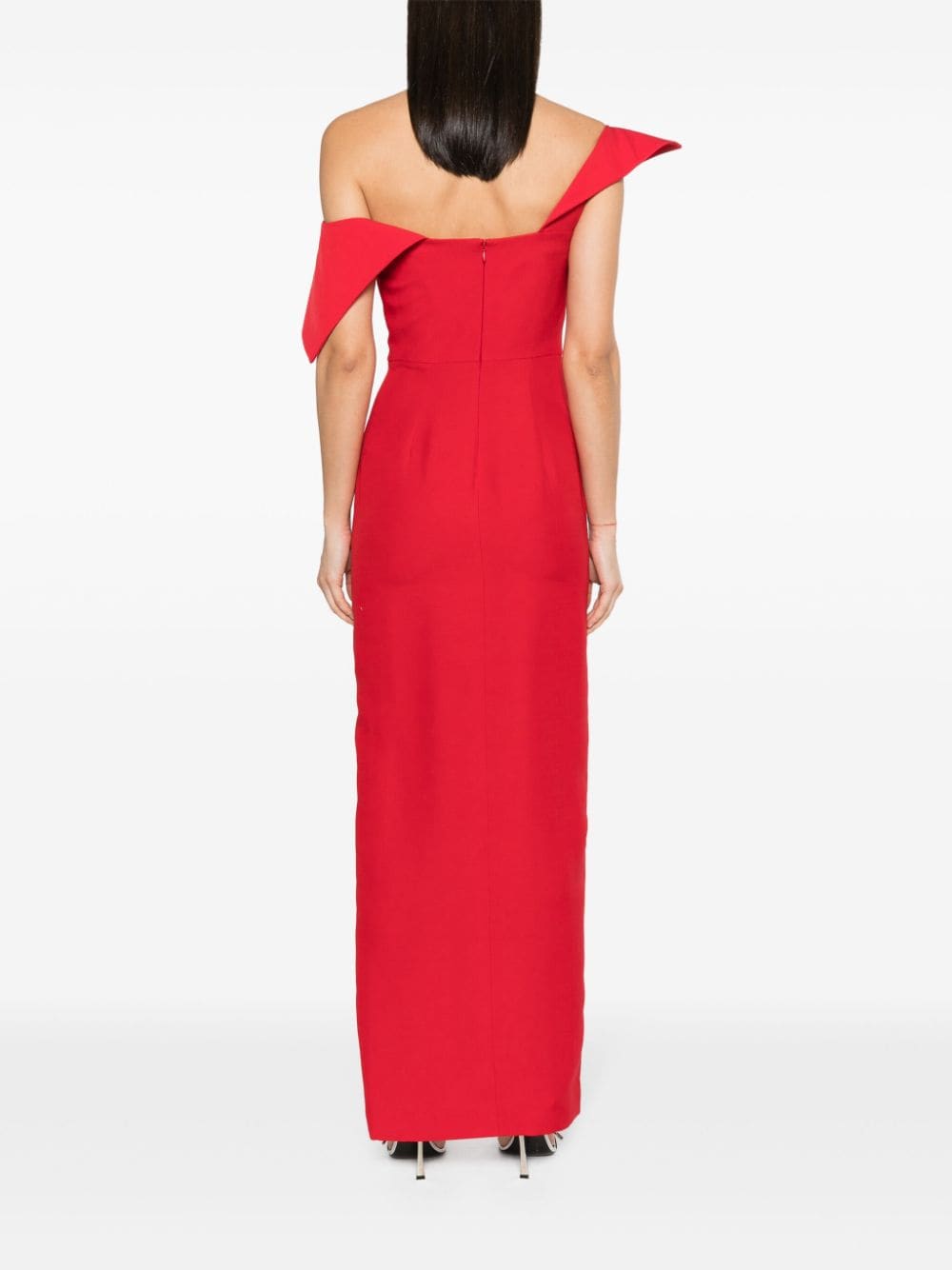 Abito con spalle scoperte in rosso - donna 