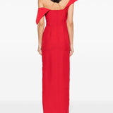 Abito con spalle scoperte in rosso - donna 