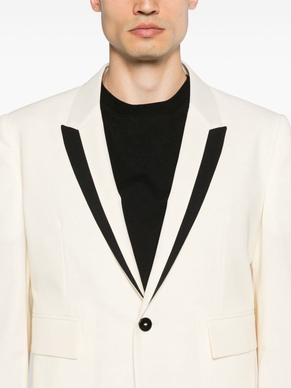Giacca monopetto con dettaglio a contrasto in bianco e nero Sapio - uomo 