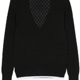 Maglione con scollo a v in blu Sapio - uomo 