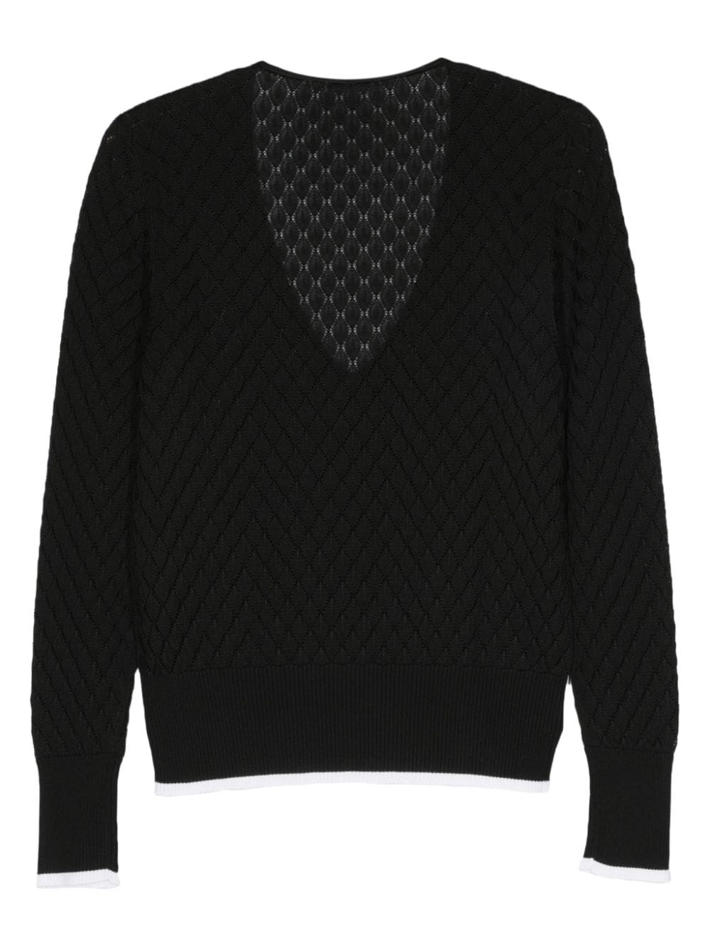Maglione con scollo a v in blu Sapio - uomo 