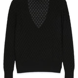 Maglione con scollo a v in blu Sapio - uomo 