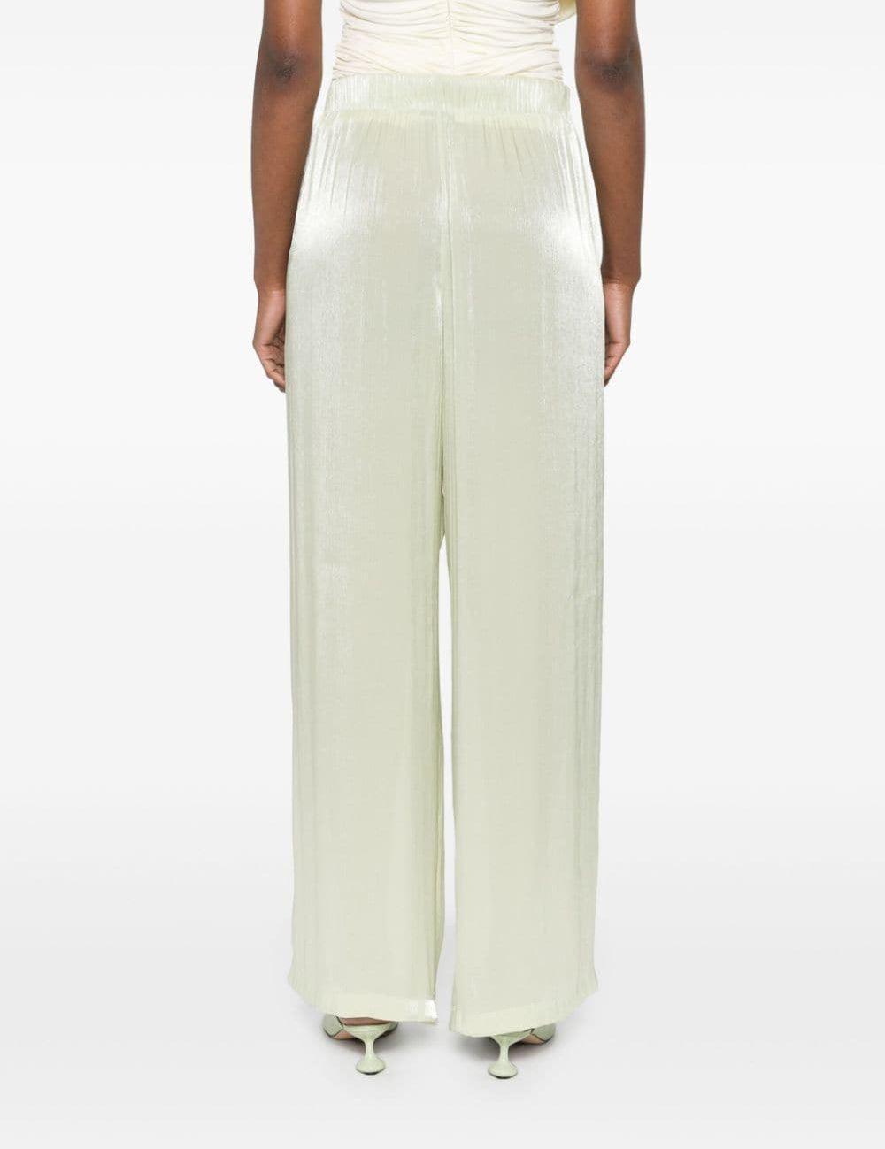 Pantaloni a gamba dritta con finitura satinata Simkhai - donna 