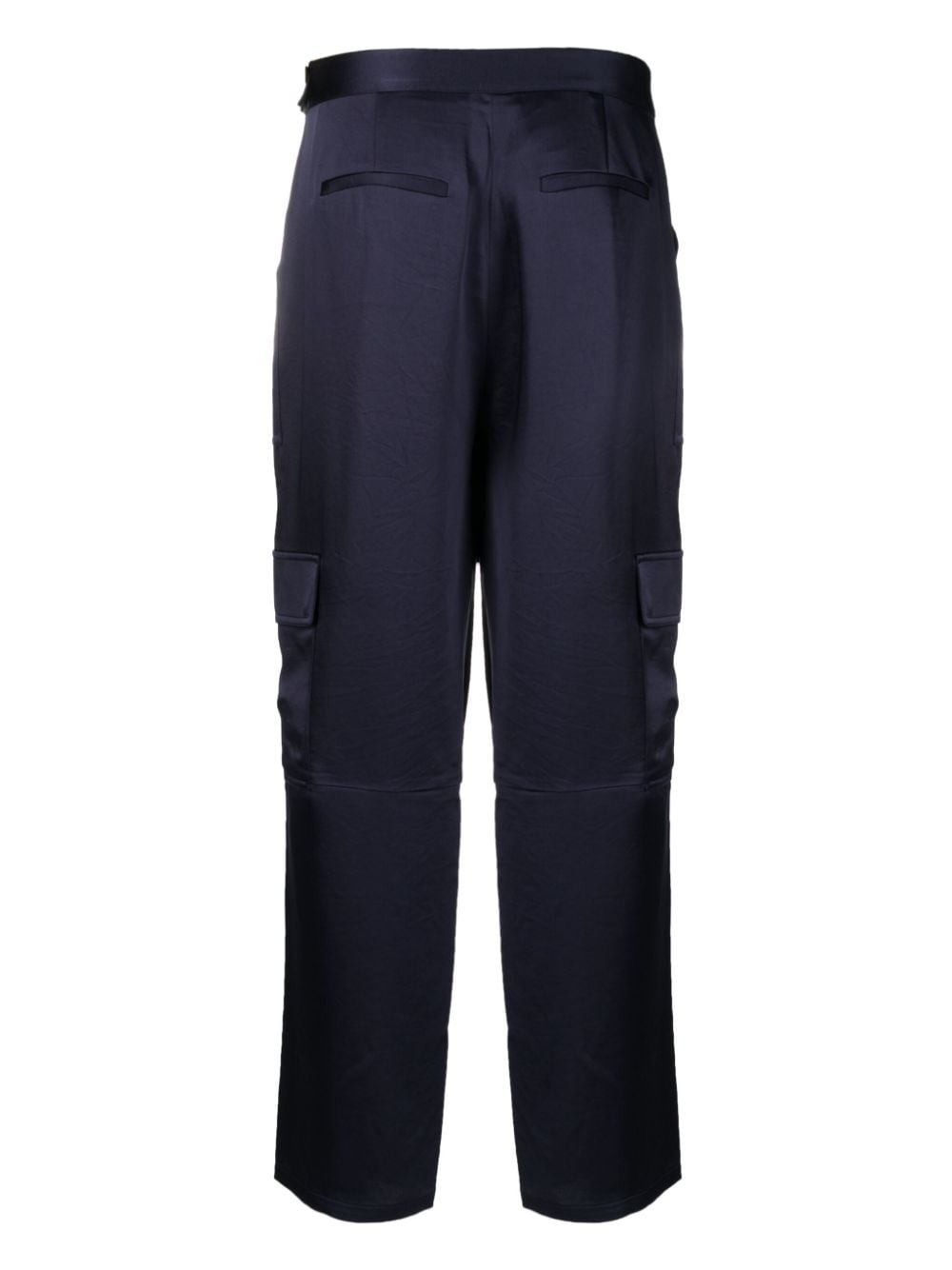 Pantaloni cargo a vita alta in blu - donna 