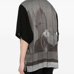 Camicia con illustrazione in nero - uomo 