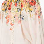 Blusa con stampa floreale billow in multicolore - donna 