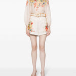 Blusa con stampa floreale billow in multicolore - donna 