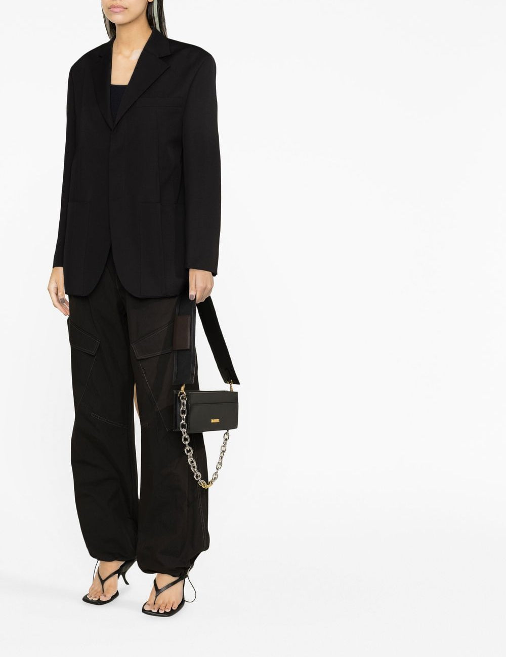 Giacca la veste d'homme in nero - donna 