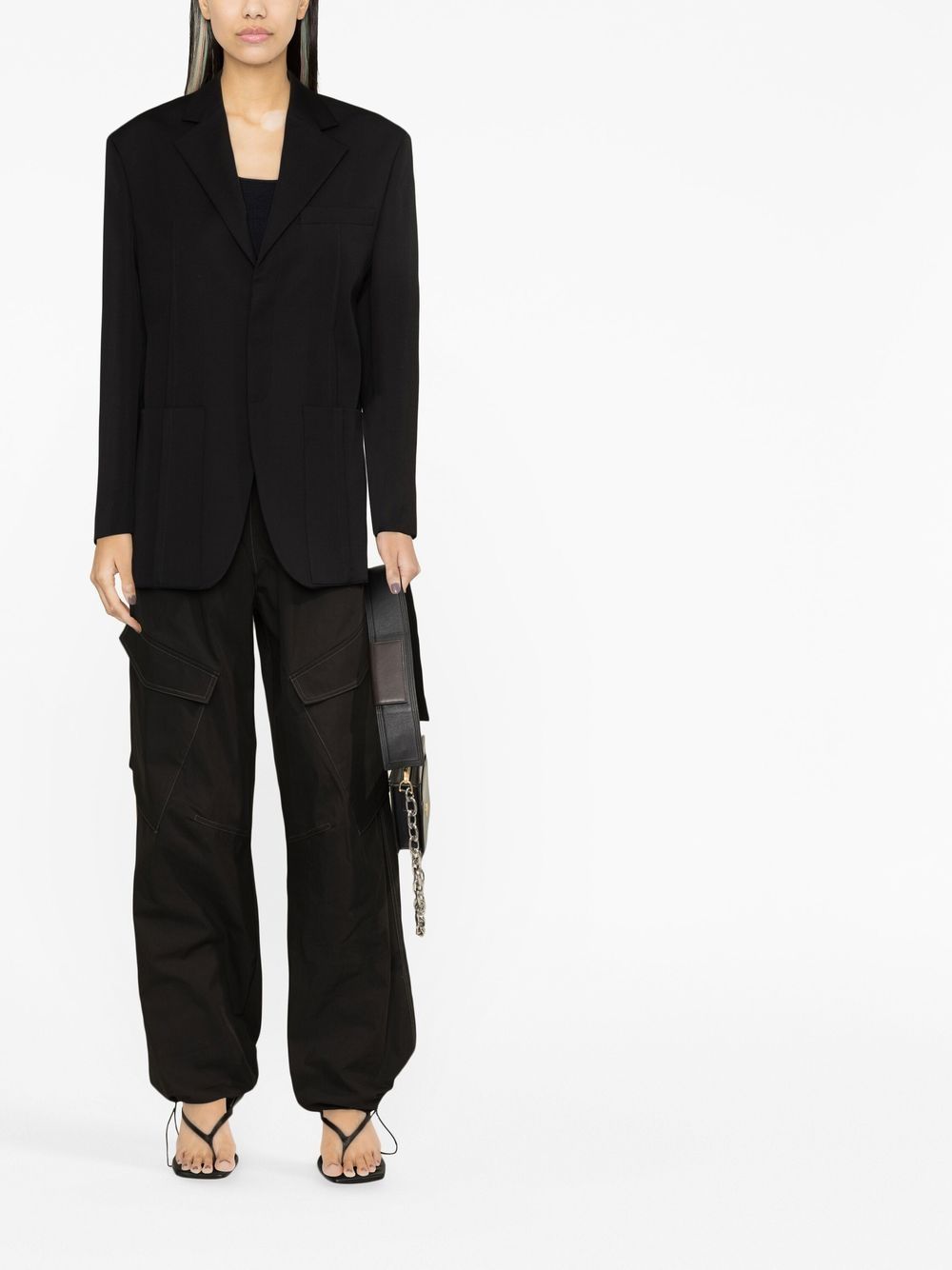 Giacca la veste d'homme in nero - donna 