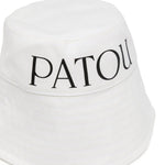Cappello bucket con stampa in bianco - donna 