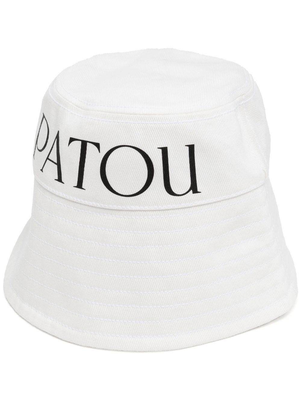 Cappello bucket con stampa in bianco - donna 
