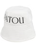 Cappello bucket con stampa in bianco - donna