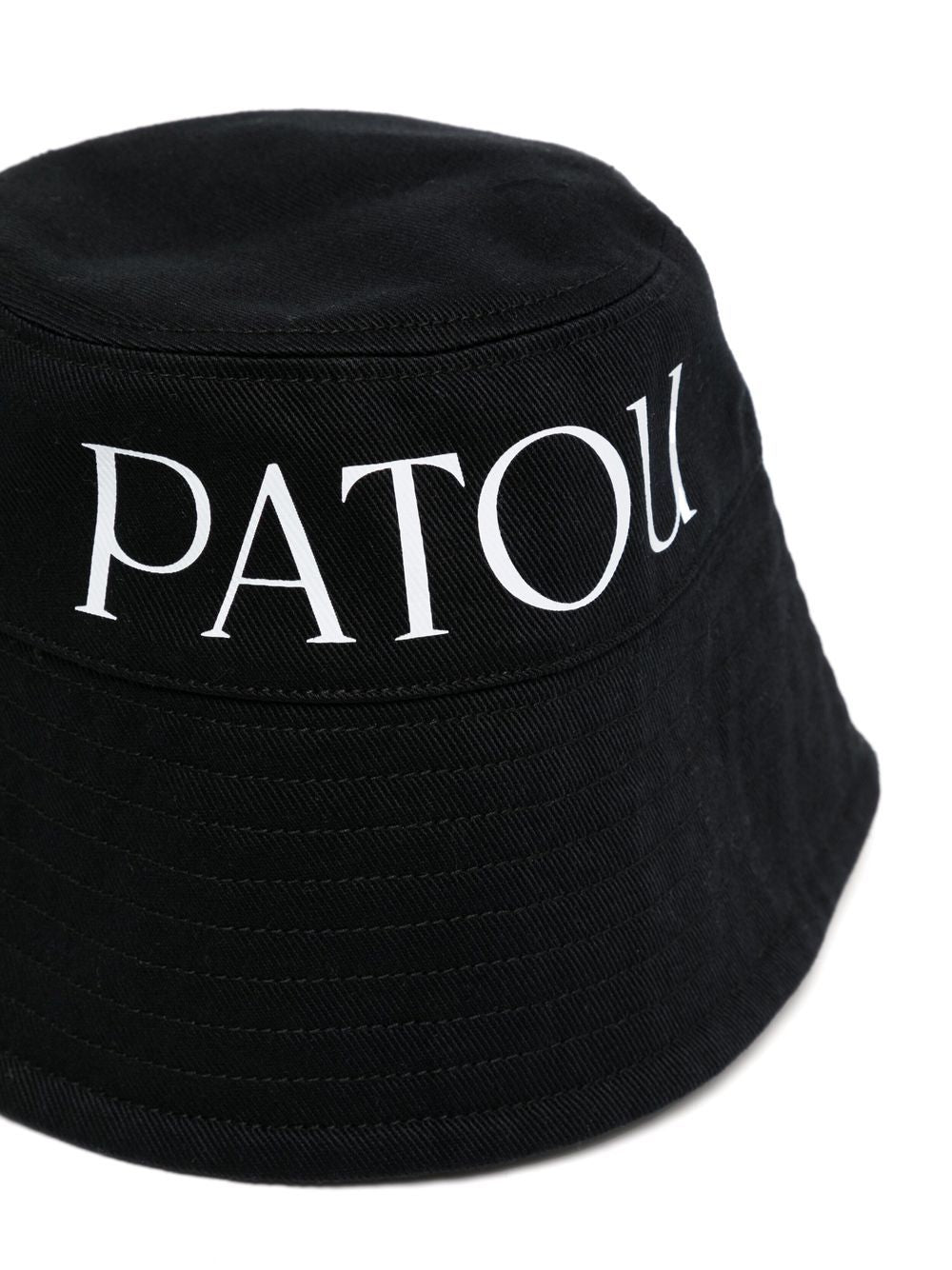 Cappello bucket con stampa in nero - donna 