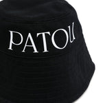 Cappello bucket con stampa in nero - donna 
