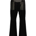 Pantaloni a vita alta Dirt Bolan in nero - unisex 