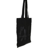 Borsa tote con logo in nero 