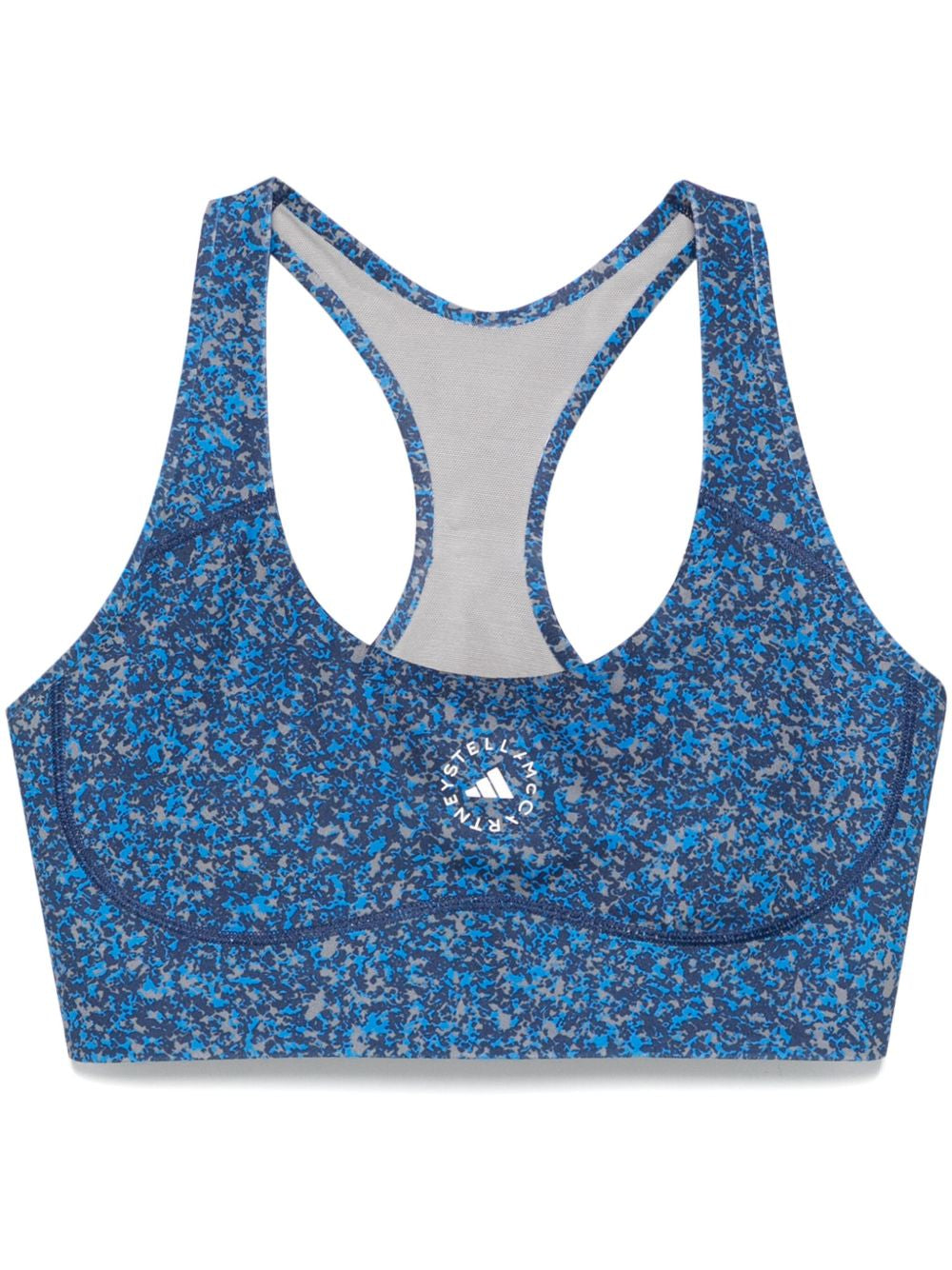 Reggiseno sportivo TruePurpose Power Impact in blu Adidas by stella mc cartney - donna 