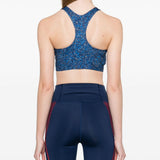 Reggiseno sportivo TruePurpose Power Impact in blu Adidas by stella mc cartney - donna 